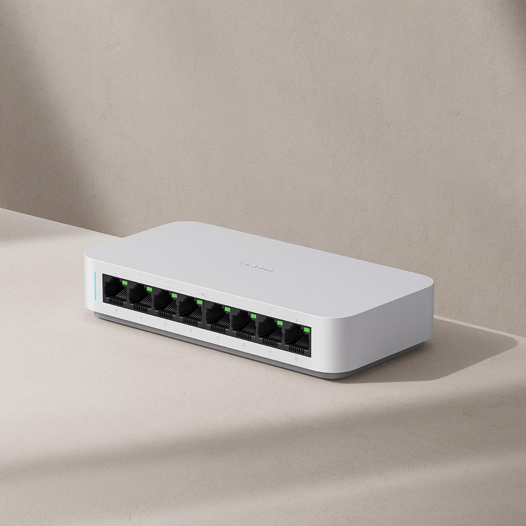 Xiaomi Mi 8 port RJ45 Gigabit  - Xiaomi Hub Mijia Hub incelemesi ve fiyatı