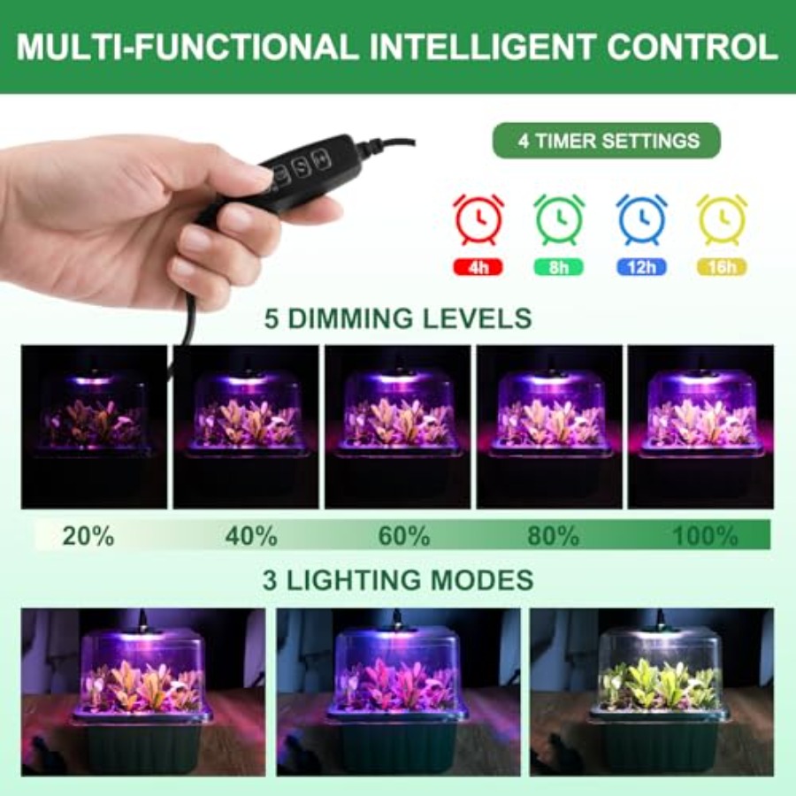 Işıklı Tohum Başlangıç ​​Tepsi - Humidity Dome Kit incelemesi ve fiyatı